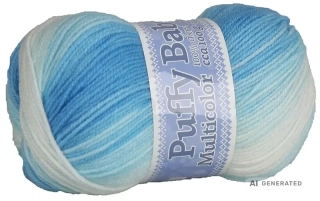Příze Puffy baby NGM 524 modrá mix