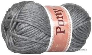Pony NGM extra silná příze 908 tmavě šedá