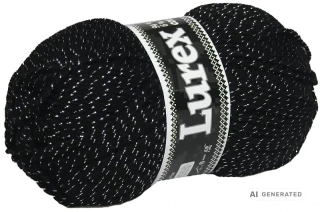 Příze Lurex NGM 901 G černá s stříbrným