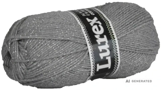 Příze Lurex NGM 907 G světle šedá se stříbrem