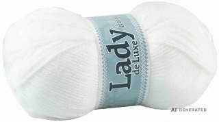 Příze Lady de luxe 1100 bílá
