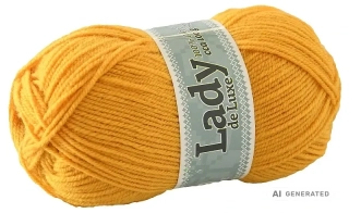 Příze Lady de luxe 1102 hořčice
