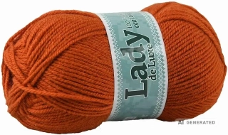 Příze Lady de luxe 1107 rezavá