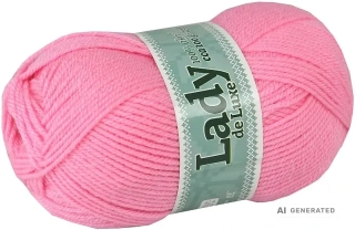 Příze Lady de luxe 1110 baby růžová