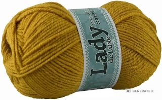Příze Lady de luxe 1115 hořčice