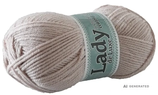 Příze Lady de luxe 1118 pudrová