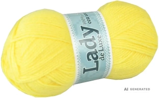 Příze Lady de luxe 1151 světle žlutá
