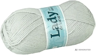 Příze Lady de luxe 1160 světle šedá
