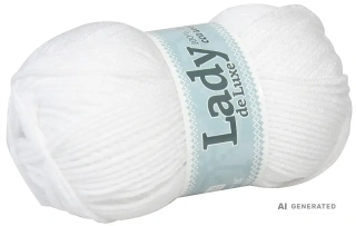 Příze Lady de luxe 900 bílá