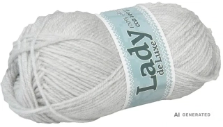 Příze Lady de luxe 906 světle šedá