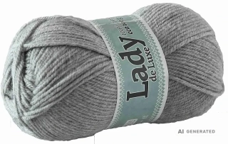 Příze Lady de luxe 907 šedá