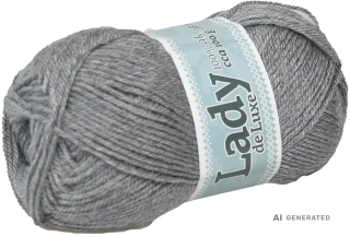 Příze Lady de luxe 908 střední šedá