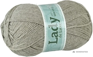 Příze Lady de luxe 910 šedobéžová