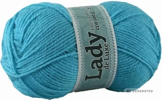 Příze Lady de luxe 923 světlý tyrkys