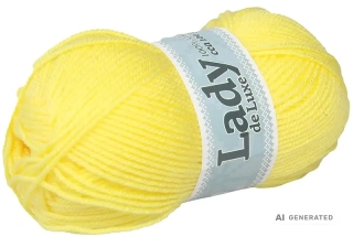 Příze Lady de luxe 928 žlutá