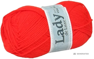 Příze Lady de luxe 932 červená