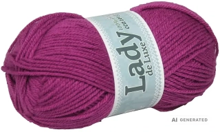 Příze Lady de luxe 951 ostružinová