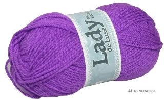 Příze Lady de luxe 959 fialová