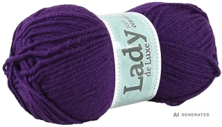 Příze Lady de luxe 960 tmavě fialová