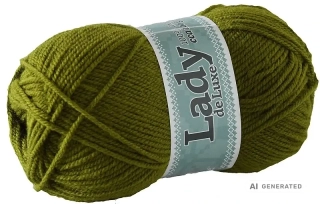 Příze Lady de luxe 976 khaki
