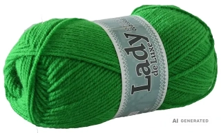 Příze Lady de luxe 986 zelená