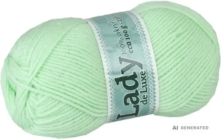 Příze Lady de luxe 990 mimi zelený tyrkys