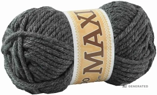 Příze Jumbo maxi 909 černošedá