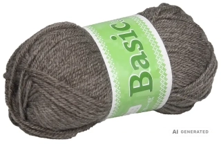 Příze Basic 914 přírodní hnědá