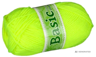 Příze Basic 962 neon žlutá