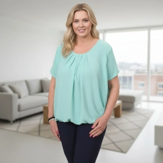 Dámské modré triko Ula XXL-4XL