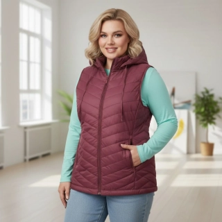 Dámská jarní vesta Ellen Rose vínovo růžová 957