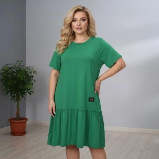 Dámské bavlněné šaty Sill zelené L659