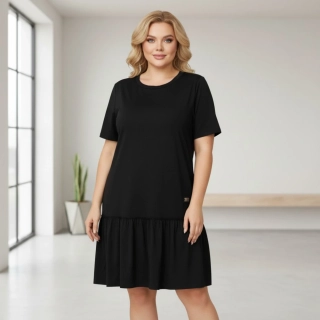 Dámské bavlněné šaty Sill černé L654