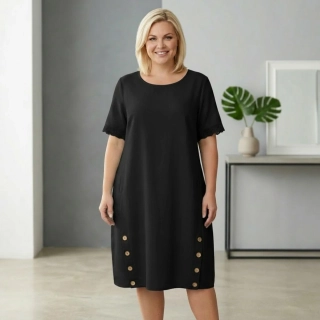 Dámské letní šaty Link moda černé L625
