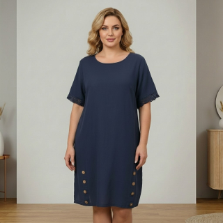 Dámské letní šaty Link moda tmavě modré L622