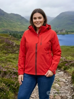 Dámská červená outdoorová bunda Temster XL–4XL 944