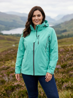 Dámská tyrkysová outdoorová bunda Temster XL–4XL 943