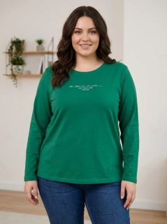Zelené dámské triko Benter 55059 XL-4XL L2420