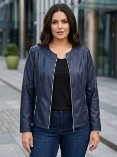 Dámská elegantní modrá bunda Anna 941