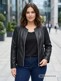 Dámská elegantní černá bunda Anna 939