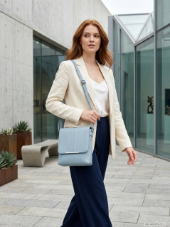 Modrá crossbody kabelka Tessra L4882