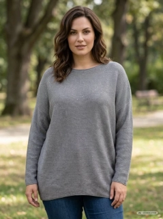 Dámský šedý svetr Richin uni XL-3XL S1928