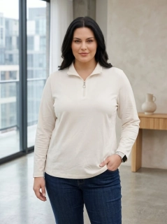 Dámská fleecová mikina Flíska smetanová K810