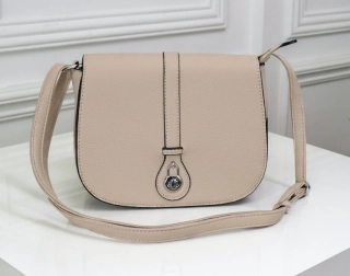 Malá kabelka David Moda s klopou tm. béžová L4976