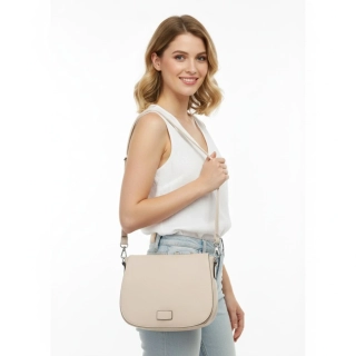 Dámská smetanová lovecká kabelka Pelletteria Beta crossbody i na rameno N1447