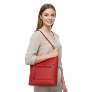 Červená dámská crossbody kabelka Bella Belly O4945